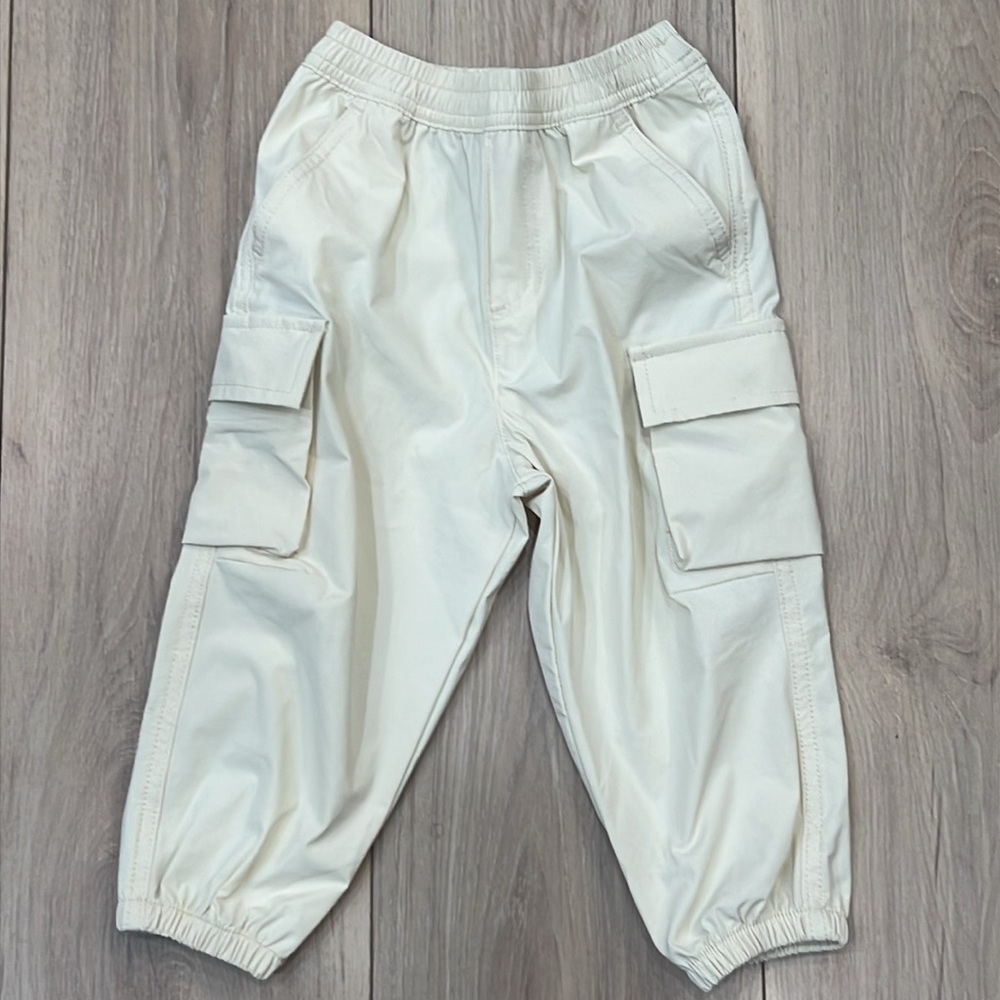 Amazon Essentials x Sofia Grainge Nylon Parachute Pants - Beige